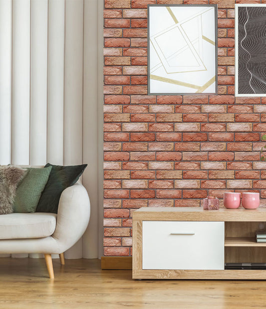 Brick Wallpaper Decoration Paper Kitchen Waterproof Wall Sticker