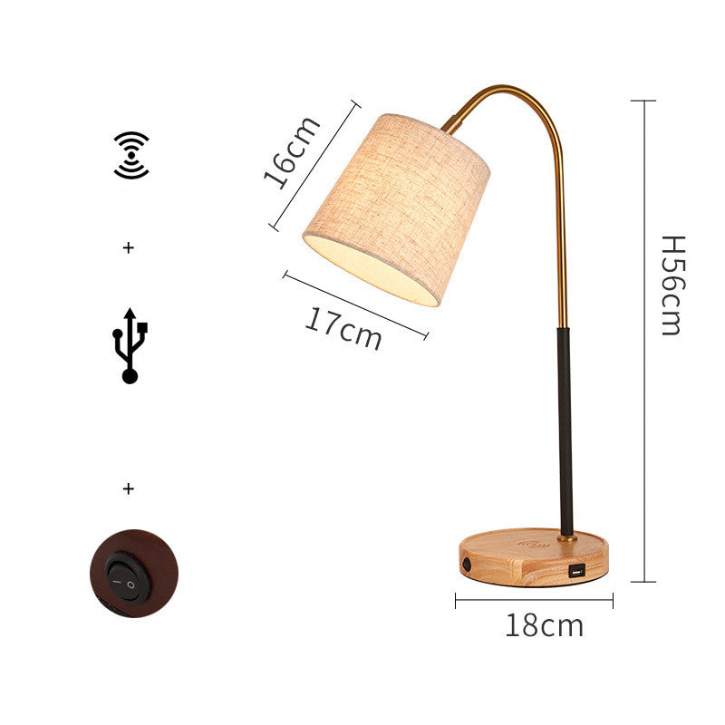 Creative Wireless Charging Bedside Lamp – Modern Bedroom Table Light