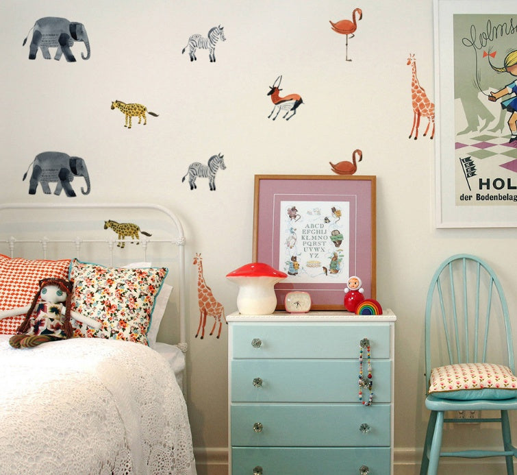Home Decor Wall Stickers New Animal Party