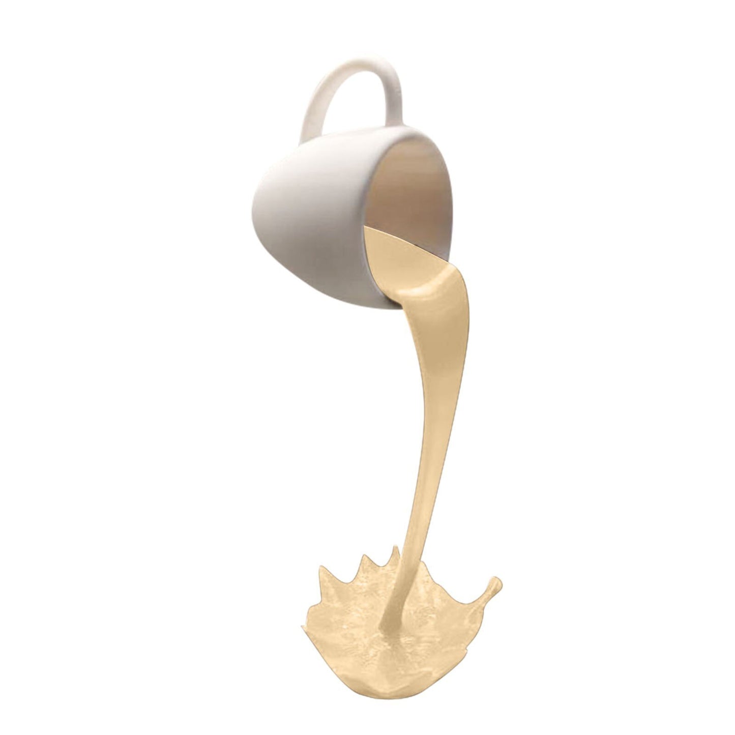 Floating Coffee Cup Mug Sculpture Kitchen Decor