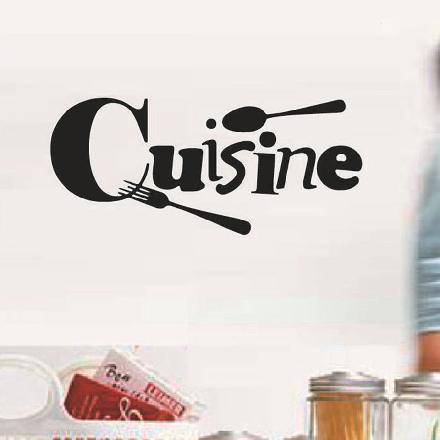 Kitchen Decoration Restaurant Window Glass Decals