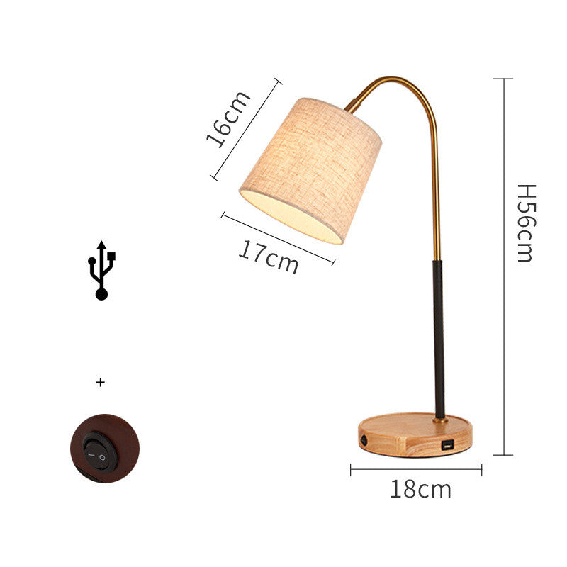 Creative Wireless Charging Bedside Lamp – Modern Bedroom Table Light