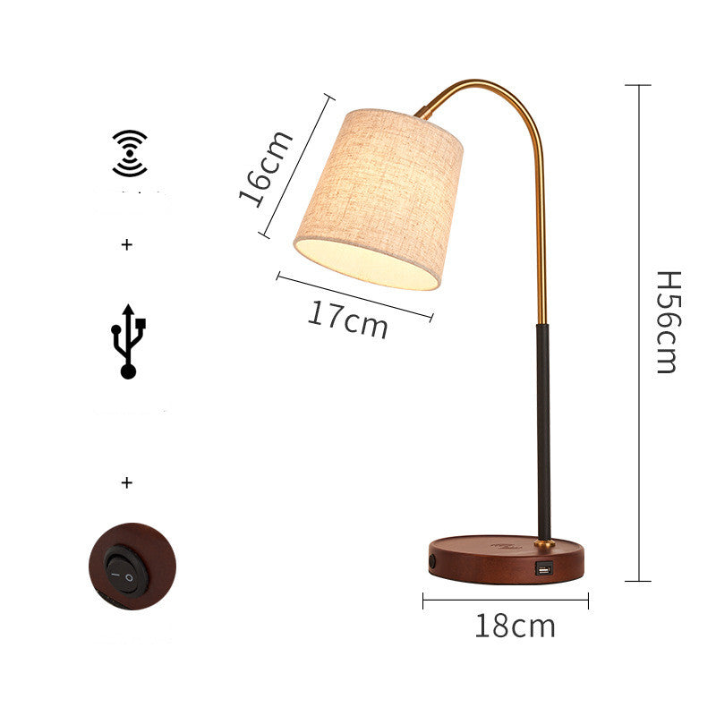 Creative Wireless Charging Bedside Lamp – Modern Bedroom Table Light