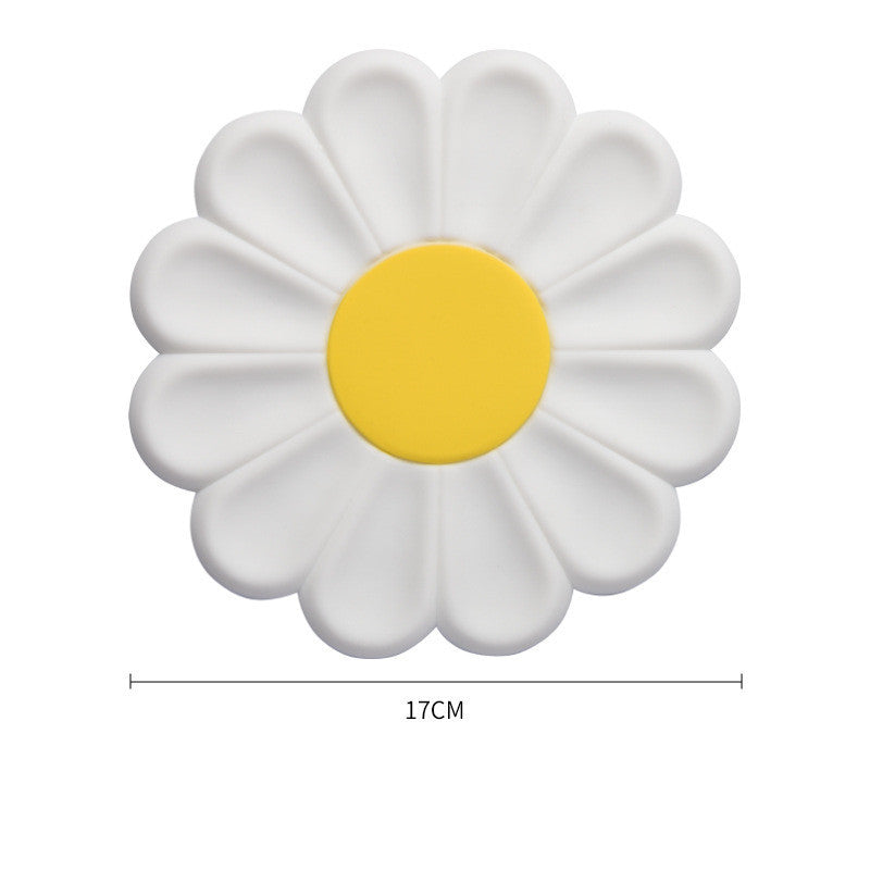New Daisy Flower Insulation Simple Cute Silicone Placemat