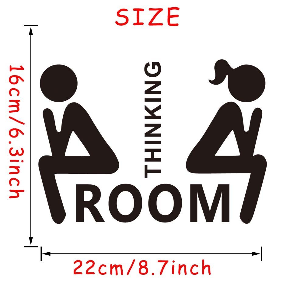 Mr. & Mrs. Quotes Toilet Door Sticker Fashion Bathroom Decor