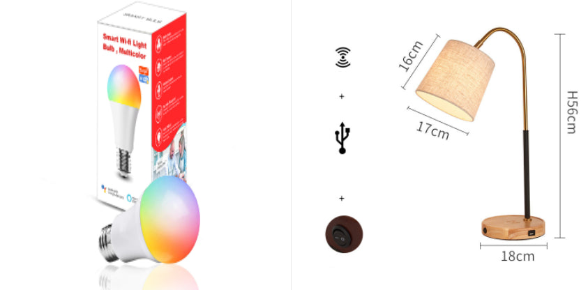 Creative Wireless Charging Bedside Lamp – Modern Bedroom Table Light