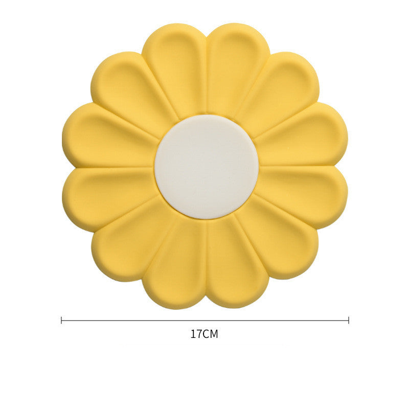 New Daisy Flower Insulation Simple Cute Silicone Placemat