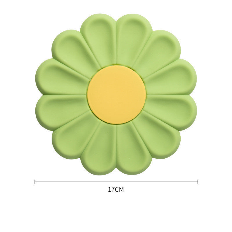 New Daisy Flower Insulation Simple Cute Silicone Placemat