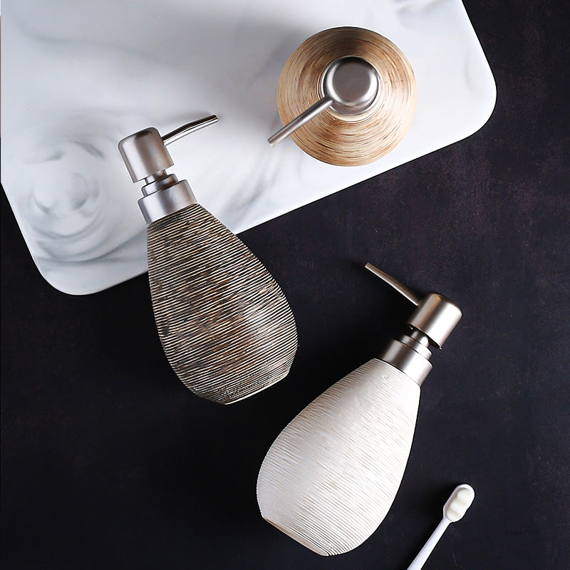 Ceramic Bathroom Dispenser – Shower Gel & Lotion Bottle