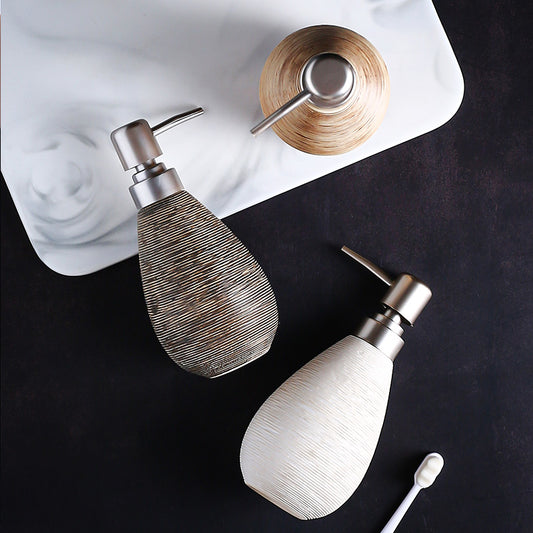 Ceramic Bathroom Dispenser – Shower Gel & Lotion Bottle