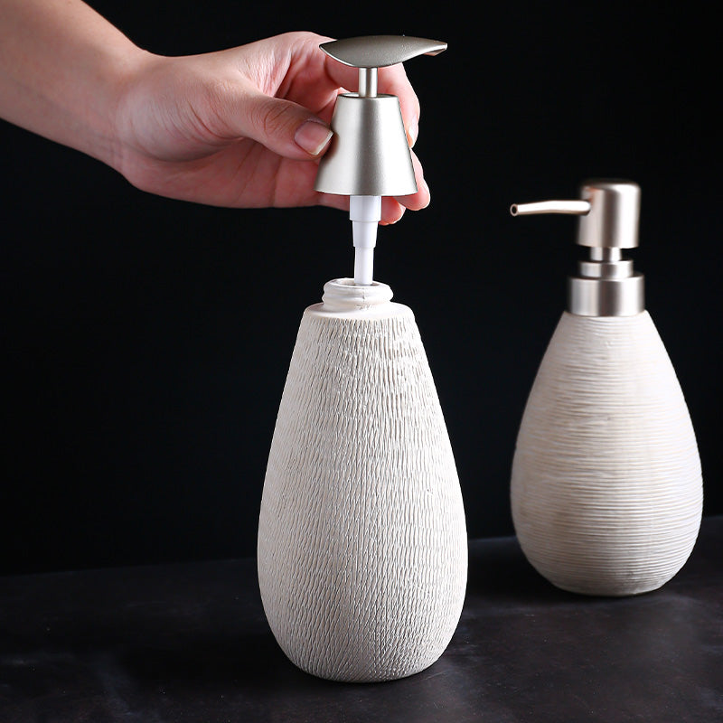Ceramic Bathroom Dispenser – Shower Gel & Lotion Bottle