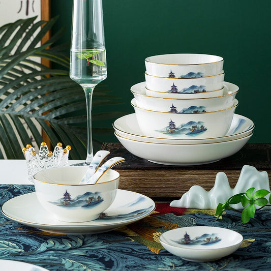 Chinese Ceramic Tableware Set