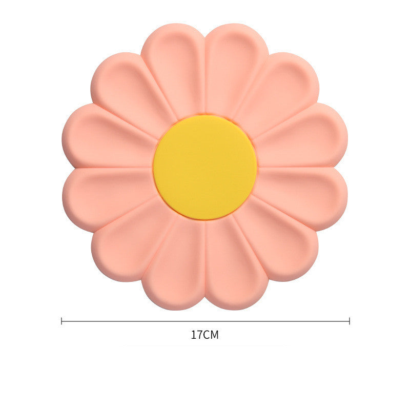 New Daisy Flower Insulation Simple Cute Silicone Placemat