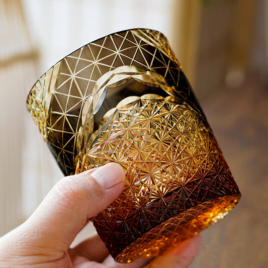 Artisan Crystal Carved Glasses